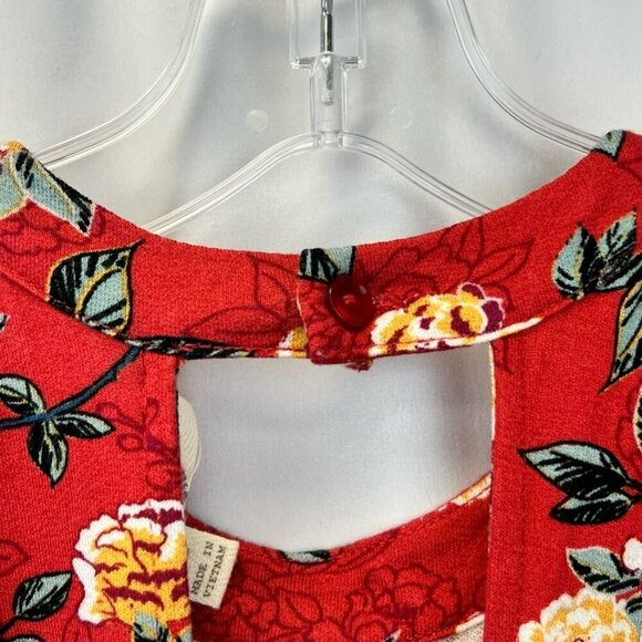 Hippie Rose Womens A Line Dress Multicolor Floral Stretch Sleeveless XS - Picture 4 of 11